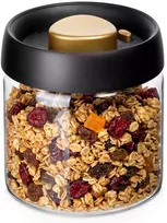 Vakuuminis indas biriems produktams, 550 ml, skaidrus, 10,5 × 10,5 × 11 cm