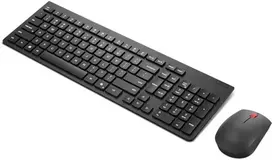 Klaviatūra Lenovo 4X31R64464, pilno dydžio (100 %), belaidė, RF belaidė, žirklinis klavišų mechanizmas, juoda, su pele