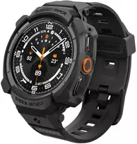 Spigen Rugged Armor Pro Case Strap for Samsung Galaxy Watch Ultra 2 2026 47mm - Matte Juodas