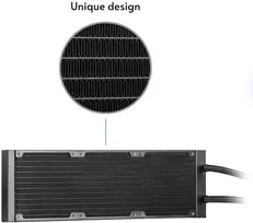 Procesoriaus Aušintuvas - Chieftec CLC-360-VRM-BLK 360 mm AIO Juodas