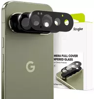„Ringke“ grūdinto stiklo visiškai uždengiantis apsauginis dangtelis fotoaparatui, 2 vnt., skirtas „Google Pixel 11 Pro“ – juodas