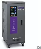 Qoltec Trifazis įtampos stabilizatorius AVR MULTIPROTECTION |15 kVA | Tikslumas ± 3 % | Servovariklis 3F | LCD | Expert Line