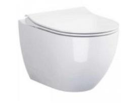 Pakabinamas WC Cersanit, ZEN/URBAN HARMONY Clean-On su antibakteriniu, lėtai nusileidžiančiu dangčiu