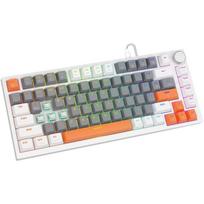 Savio ASTRAL WHITE JADE 3 COLOURS klaviatūra, USB, QWERTY, US International, žaidimų, laidinė, 75%