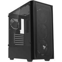 Savio Noctis Flow kompiuterio korpusas, ATX/mATX/Mini-ITX, 2xUSB 2.0, 1xUSB 3.2, 3x120mm priekyje, 1x120mm gale, 2.5"/3.5"