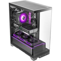 Tacens Mars Gaming MCPRISMA kompiuterio korpusas Midi Tower, juodas, 2xUSB 2.0, 1xUSB 3.2, 7 lizdai, 43cm GPU, 16.2cm CPU, RGB