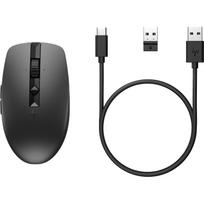 HP 710 belaidė tyli pelė 6E6F2AA, 3000 DPI, 7 mygtukai, RF+BT 5.3, 10m, Li-Ion, įkraunama
