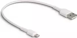 „Delock USB įkrovimo laidas, skirtas „iPhone™“, „iPad™“, „iPod™“, baltas, 30 cm“