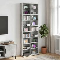 CD spinta Betono pilka 65 x 23,5 x 175 cm Apdirbta mediena