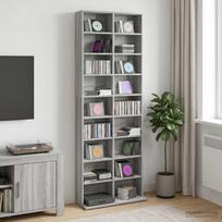 CD spinta Pilka Sonoma 65 x 23,5 x 175 cm Apdirbta mediena