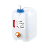 Plastikinis vandens bakelis su kraneliu ir muilo dozatoriumi, 10 l, AMIO-05146