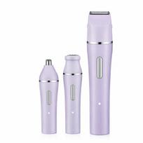 3 viename elektrinis barzdaskutis, violetinis, 1 vnt.