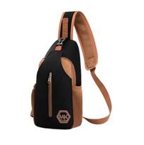 Moteriška vienos petnešos kuprinė per petį Sling bag, juoda / ruda