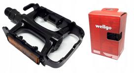 Dviračio pedalai WELLGO M-248DU, aliuminiai, juodi