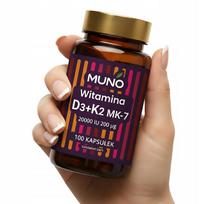 Vitaminas D3+K2 20 000+200 mcg 100 kapsulių