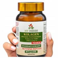 Maisto papildas su kolagenu, hialurono rūgštimi, kofermentu Q10 ir vitaminu C odai ir plaukams