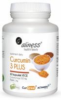 Maisto papildas Aliness Curcumin C3 PLUS su piperinu, 60 kapsulių, 500mg/1mg