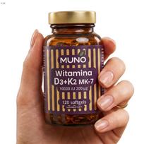 Maisto papildas Vitamin D3+K2 MK-7 10 000 + 200 mcg, 120 minkštųjų kapsulių