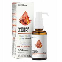 Vitaminų AURA HERBALS ADEK A+D3+E+K2 MK7 lašai
