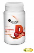 Maisto papildas Aliness vitaminas D3 4000 TV 120 kapsulių