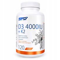 Vitaminų D3 4000 + K2, 120 tabl., SFD