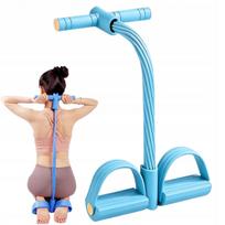 Elastinė pedalų traukos juosta viso kūno treniruotėms, mėlyna