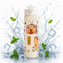Gertuvė su šiaudeliu ir kandikliu CAPYBARA 800 ml sportui