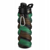 Sulankstomas silikoninis vandens butelis NILS NC4106 500 ml žalias