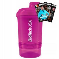 Shakeris BIOTECH WAVE + NANO 300 ml + 150 ml, šviesiai rožinis
