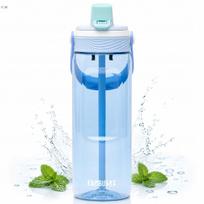 Gertuvė su šiaudeliu Kambukka Dupla 750ml Sky Cloud