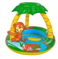 Pripučiamas baseinas Monkey su stogeliu 102x102x80 cm 12–36 mėn.