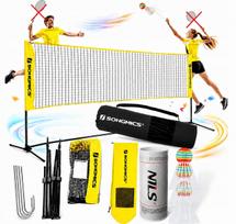 Badmintono tinklas reguliuojamo aukščio 4 m tenisui
