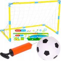 Futbolo treniruočių rinkinys vartai, kamuolys, pompa 3in1