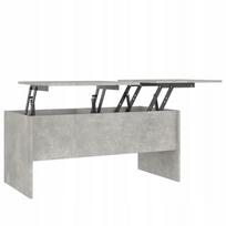 Kavos staliukai, pilkos betono spalvos, 102x50,5x46,5 cm, 2 vnt.