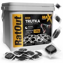 Graužikų nuodai RATOUT MAX POWER BRODIFACOUM pasta 3,5 kg