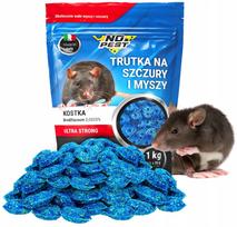 Graužikų nuodai NO PEST Brodifacoum 1 kg kubas