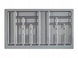 Stalo įrankių dėklas virtuvės stalčiui 90 cm, pilkas, 835x490MM