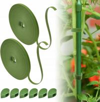 Sodo juosta su „Velcro“ augalams tvirtinti 50 m (2x25 m) ir 30 spaustukų