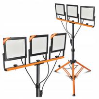 Statybinis LED halogeninis prožektorius su trikoju, 3 x 100W, 33000 lm