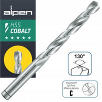 Metalo grąžtas Alpen HSS-Co kobalto, 10 mm