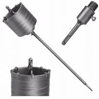 Betonui skirta 65 mm SDS+ kiaurymės pjovimo karūna su 600 mm adapteriu