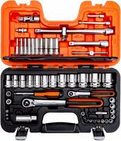 Rinkinys BAHCO S560 su terkšle, 1/4'' ir 1/2'' galvutės