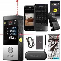 Lazerinis atstumo matuoklis su kampų matavimu, Smart Life, Android, iOS, 100 m