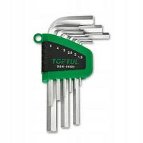 Raktų rinkinys HEX 1,5–10 mm 9 vnt. TOPTUL GSN-09SH