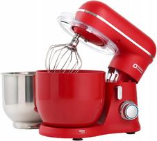 Virtuvinis planetarinis mikseris 800W, 2 dubenys, 3.5L, raudonas, kompaktiškas