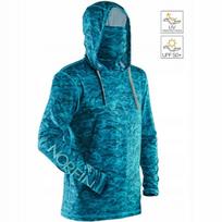 Marškinėliai Norfin Sun Pro Marlin Hoodie, žali, S dydis