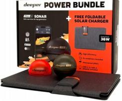 Echolotas DEEPER CHIRP+ 3 Power Bundle su saulės įkrovikliu