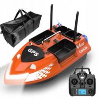 Masalinė valtis V802 Pro GPS, 4 talpos, 500 m, oranžinė, 12000mAh