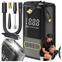 Elektrinė dviračio pompa paspirtukui, mini kompresorius, su powerbank, USB