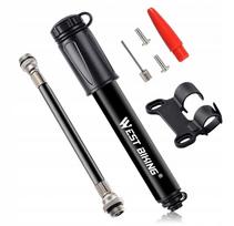 Mini dviračio pompa WEST BIKING 100 PSI Presta Schrader su laikikliu
